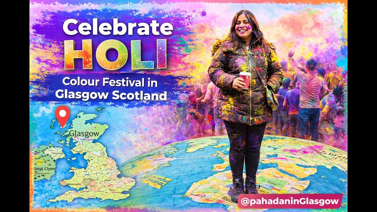 Holi in Scotland part 2 The Most Colourful Day In Glasgow! 2026 Holi Fest in Glasgow.