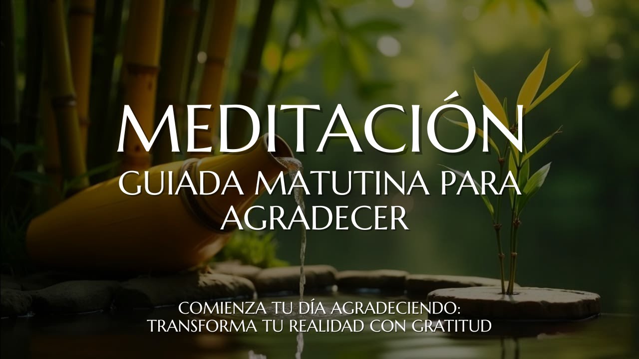 🙏 MEDITACIÓN Matutina para AGRADECER y ATRAER lo BUENO | Soluna Alma ✨