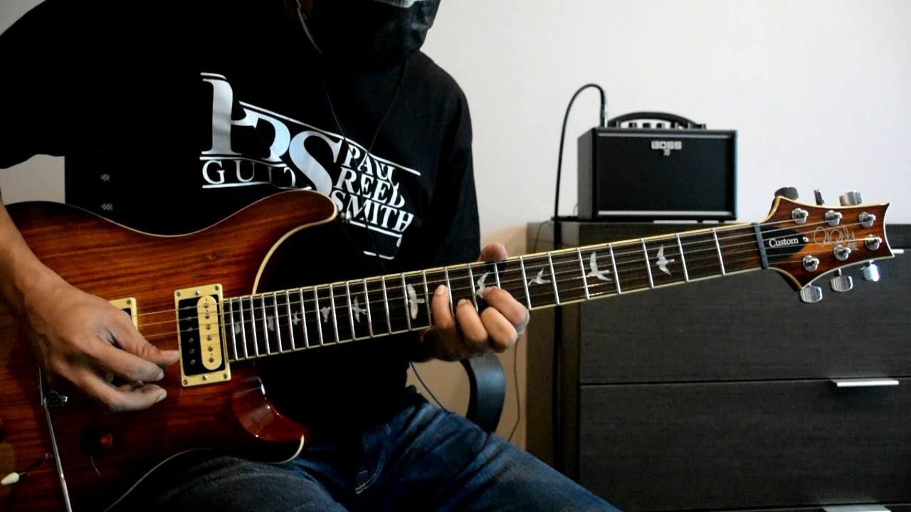 PRS SE Custom 24 Zebrawood  & BOSS Katana Mini Amp
