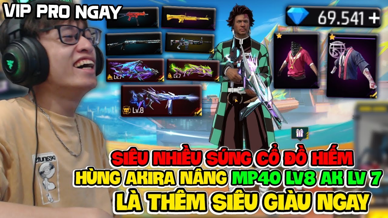 NICK NÀY ID 8 SỐ SỞ HỮU NHIỀU ĐỒ SÚNG HIẾM, TVC MÙA 1 2, HÙNG AKIRA NÂNG MP40 LV 8 AK LV7 GIÀU LUÔN