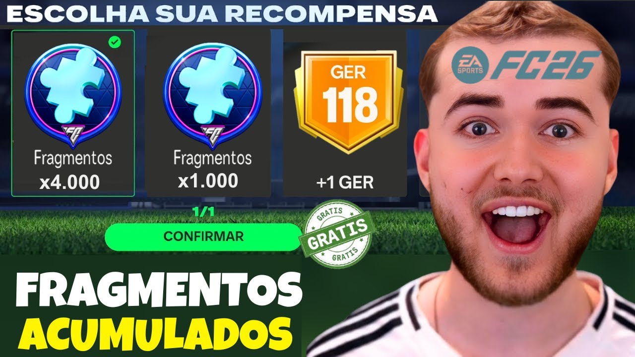 PEGUEI TODOS os FRAGMENTOS FUTVERSO na CONTA do INSCRITO