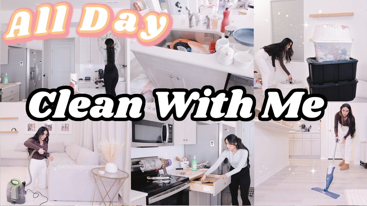 ALL DAY CLEAN WITH ME // CLEANING MOTIVATION 2022