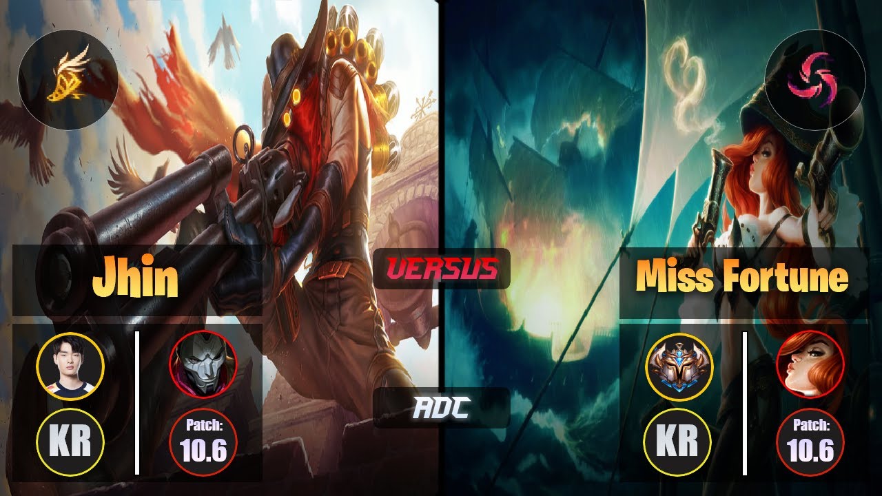 Rascal JHIN (ADC) [Fleet Footwork] VS MISS FORTUNE - Challenger KR Patch 10.6