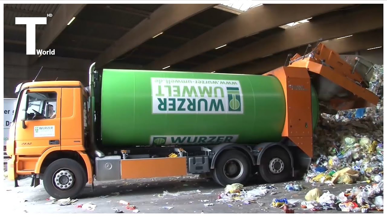 Amazing trash Trucks & garbage Collection Technology | waste management garbage truck