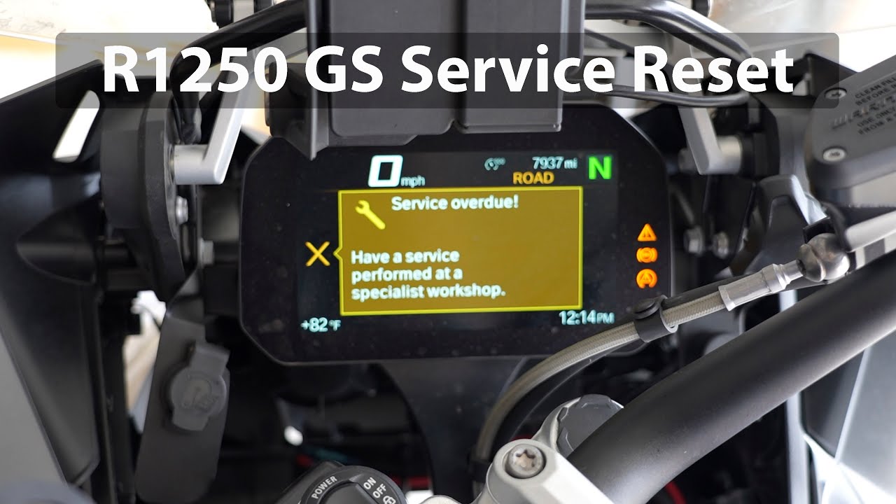 Сброс сервисного индикатора BMW R1250 GS