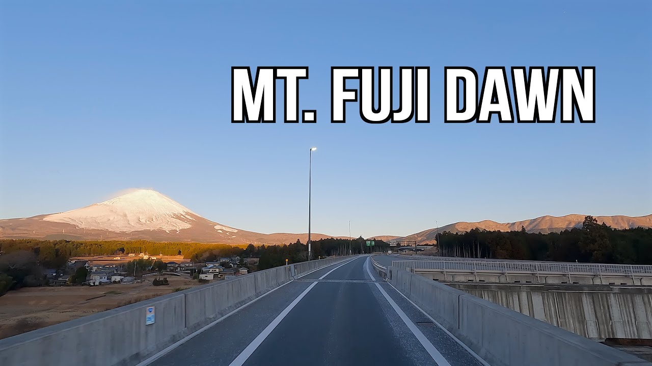 Silent Mt. Fuji Drive – Tomei Expressway | Japan 4K No Music