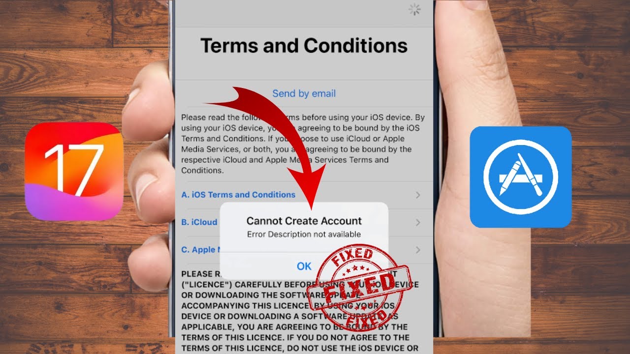 cannot create account error description not available|apple id error cannot create account|2024
