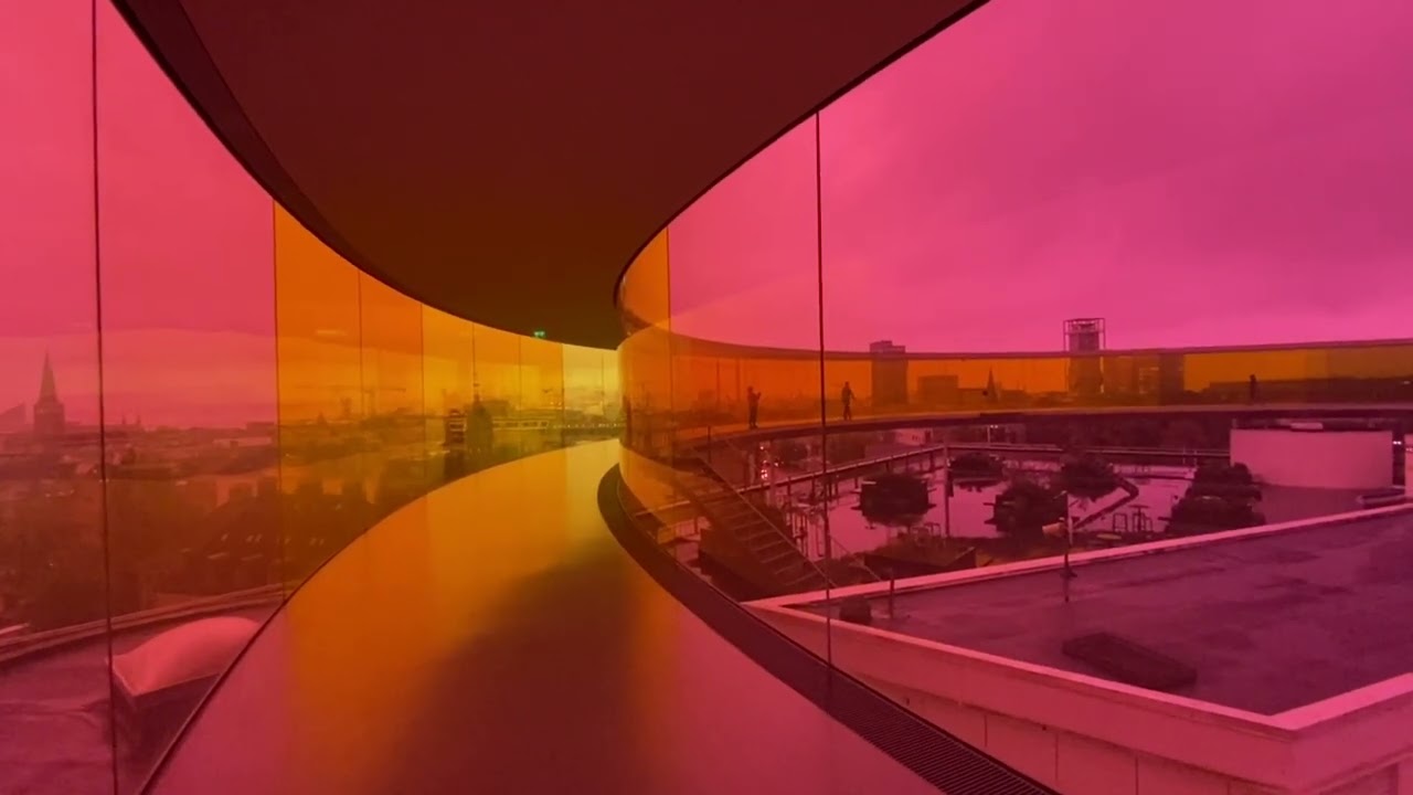ARoS rooftop installation by Olafur Eliasson in Aarhus, Denmark