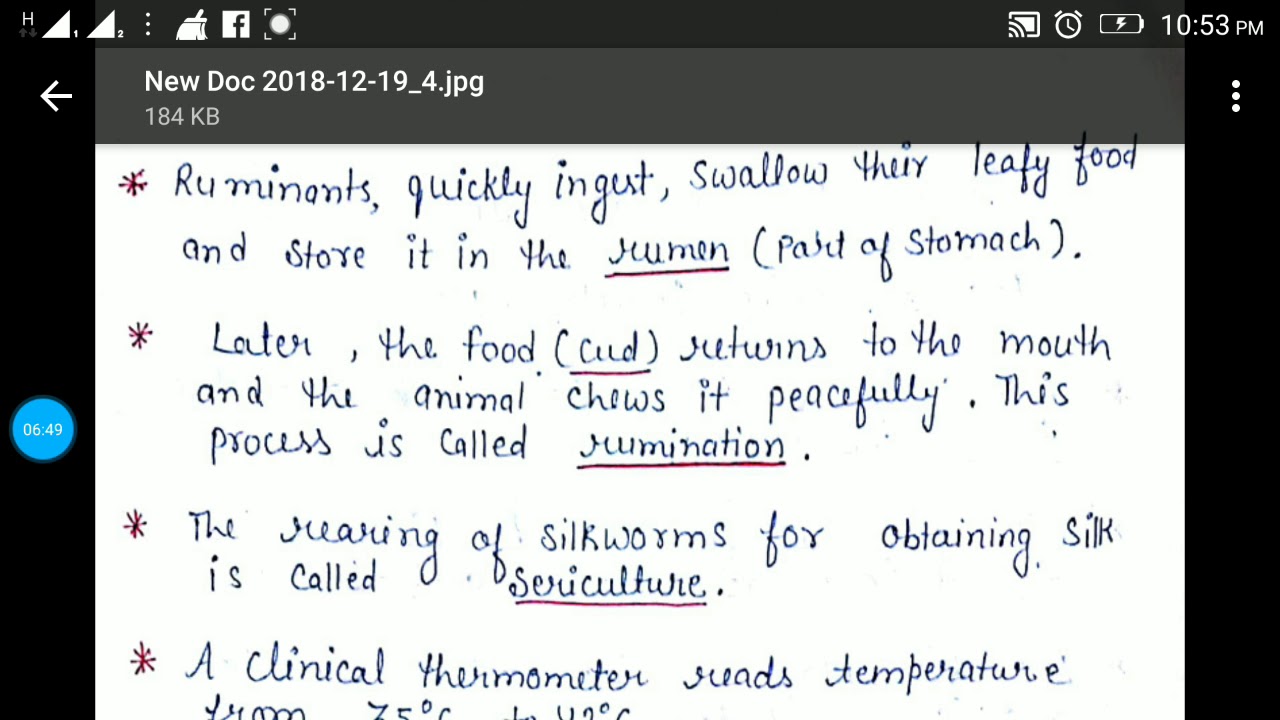 NCERT (Class 7) science important points