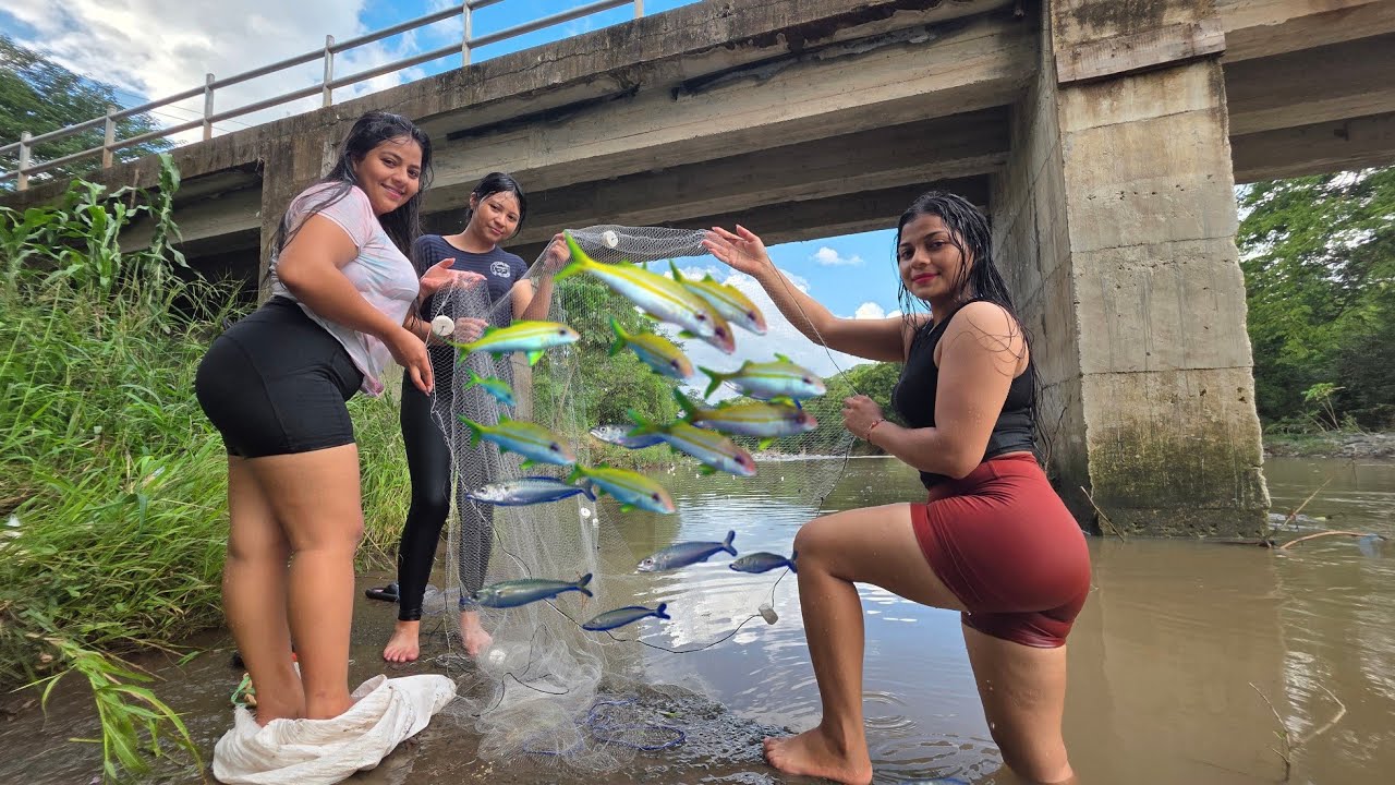 🚨😲Pesca con trasmayo 😱 qué bien nos fue /CHICAS SALVADOREÑAS 