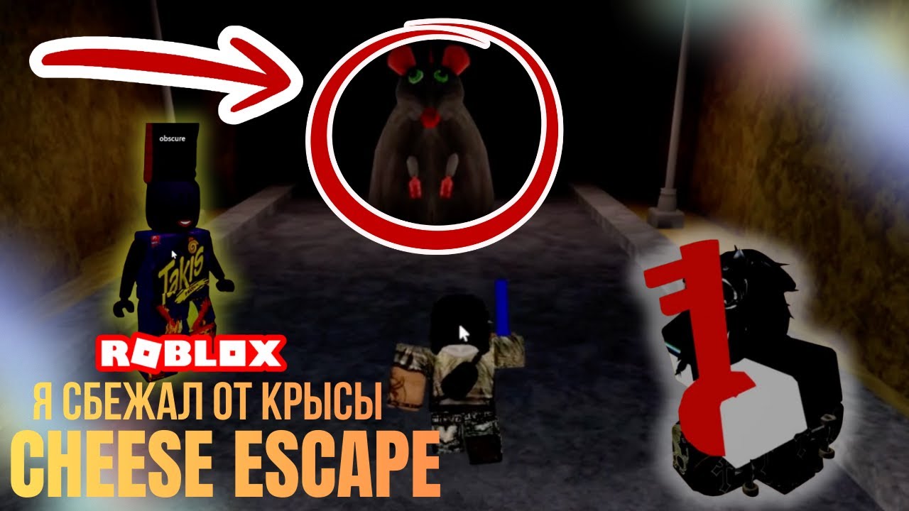 Я СБЕЖАЛ ОТ КРЫСЫ 🥳 Roblox CHEESE ESCAPE