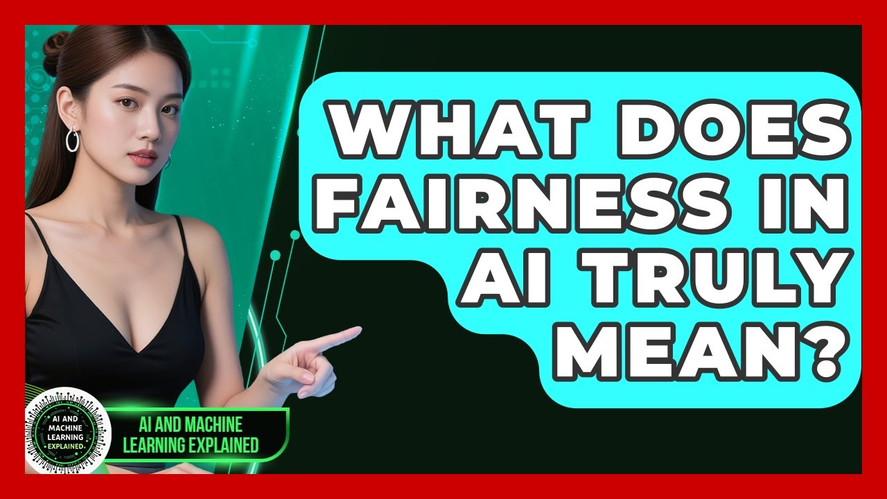 What Does Fairness In AI Truly Mean? - AI and Machine Learning Explained