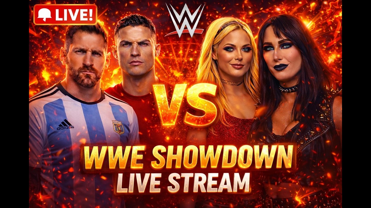 Messi & CR7 vs Roman & Rock– LIVE FIGHT 🔥 #WWE2K25 #CR7 #messi