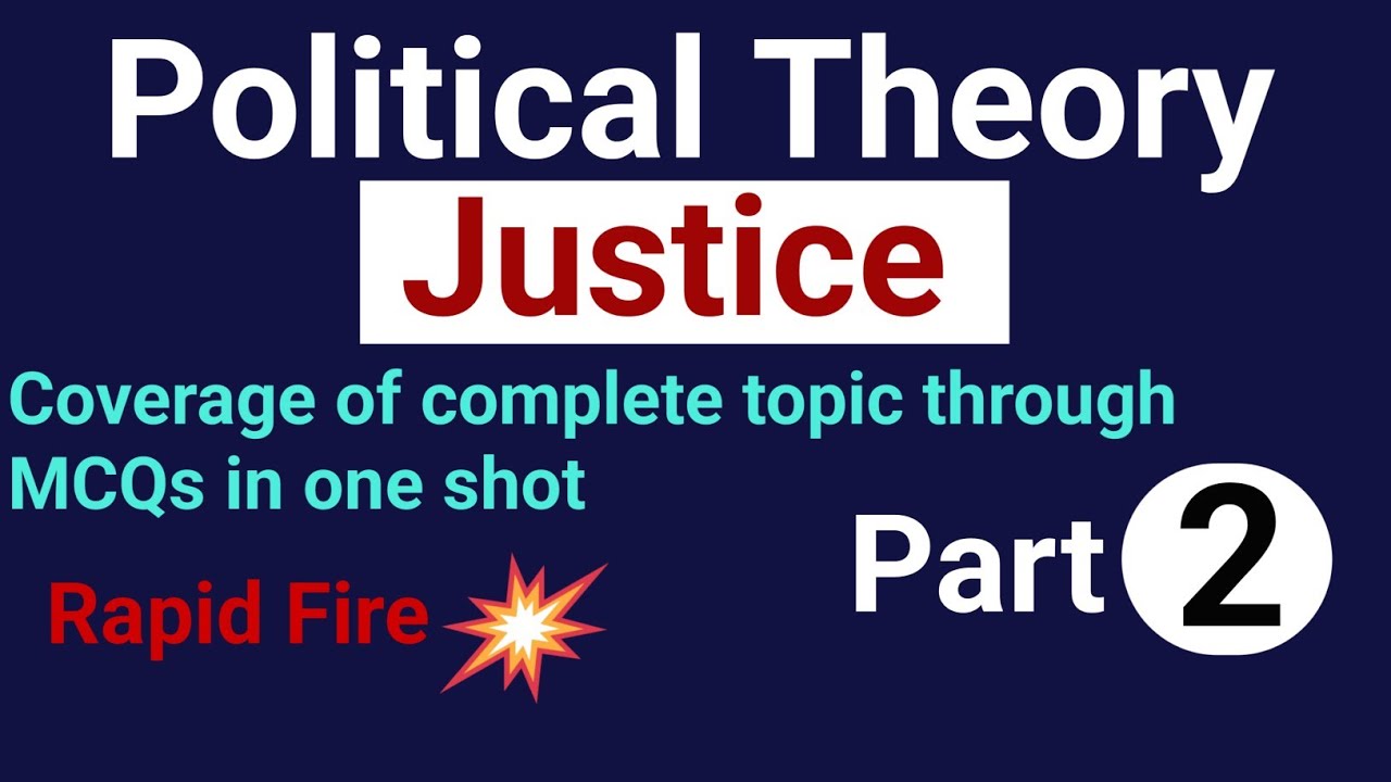 MCQs on Justice | Important concept of Political Theory |