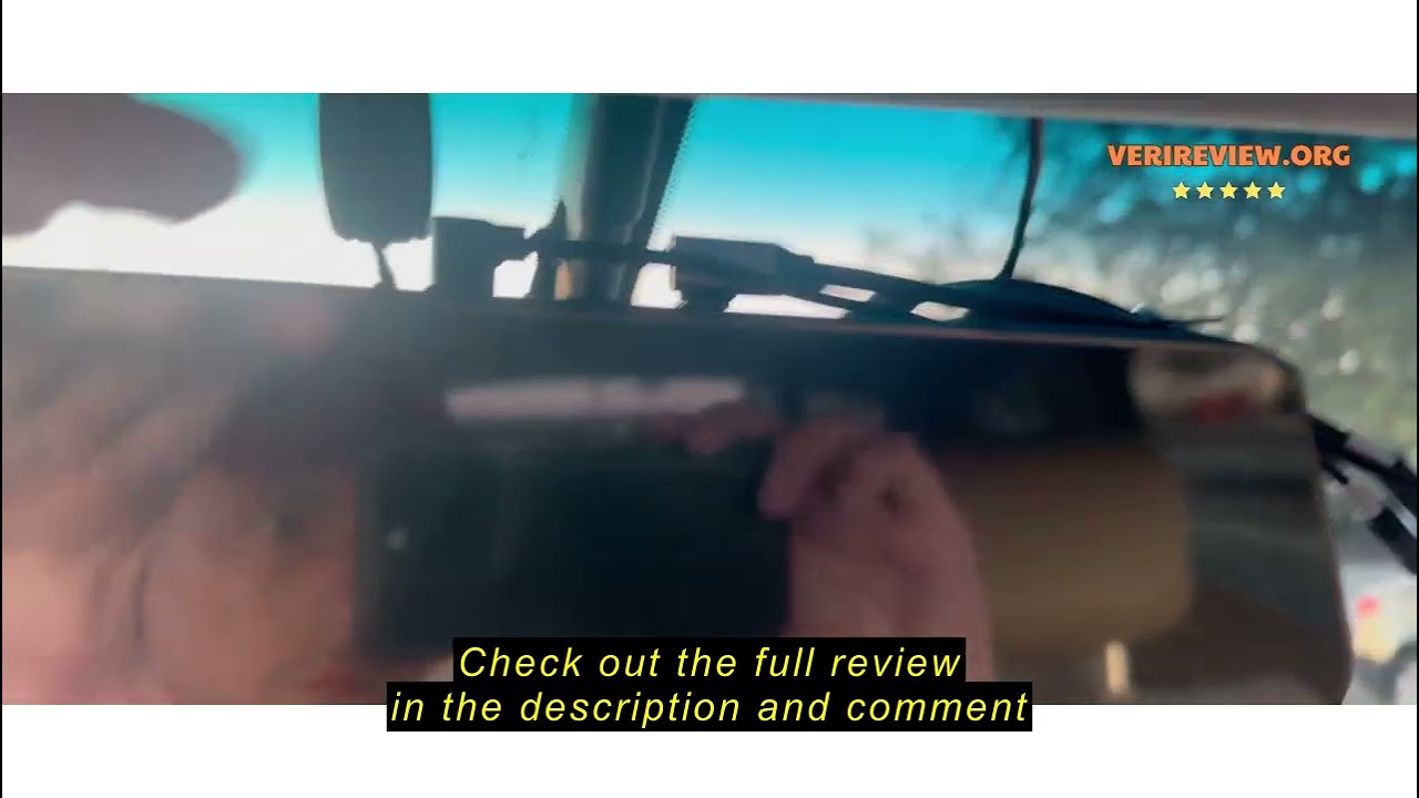 Review UZIVO U24 Mirror Dash Cam, 4-Channel, 12&rdquo; Touchscreen, 1080p, 170&deg; Wide Angle, Stream Media,