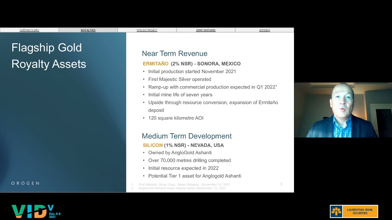 Orogen Royalties Inc. - VID V Featured Company