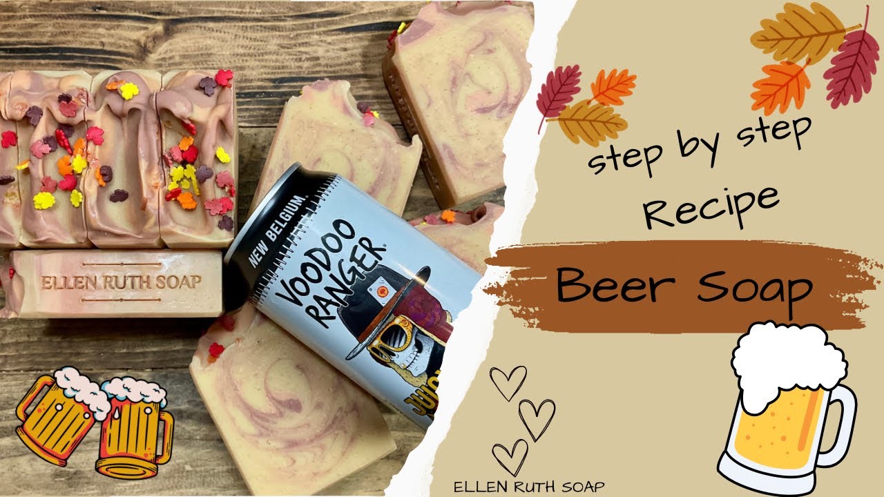 Рецепт - 🍁 Мыло с пивом, вдохновлённое осенью 🍺 | Мыло Эллен Рут #пиво #мыло #сделайсам #какделать