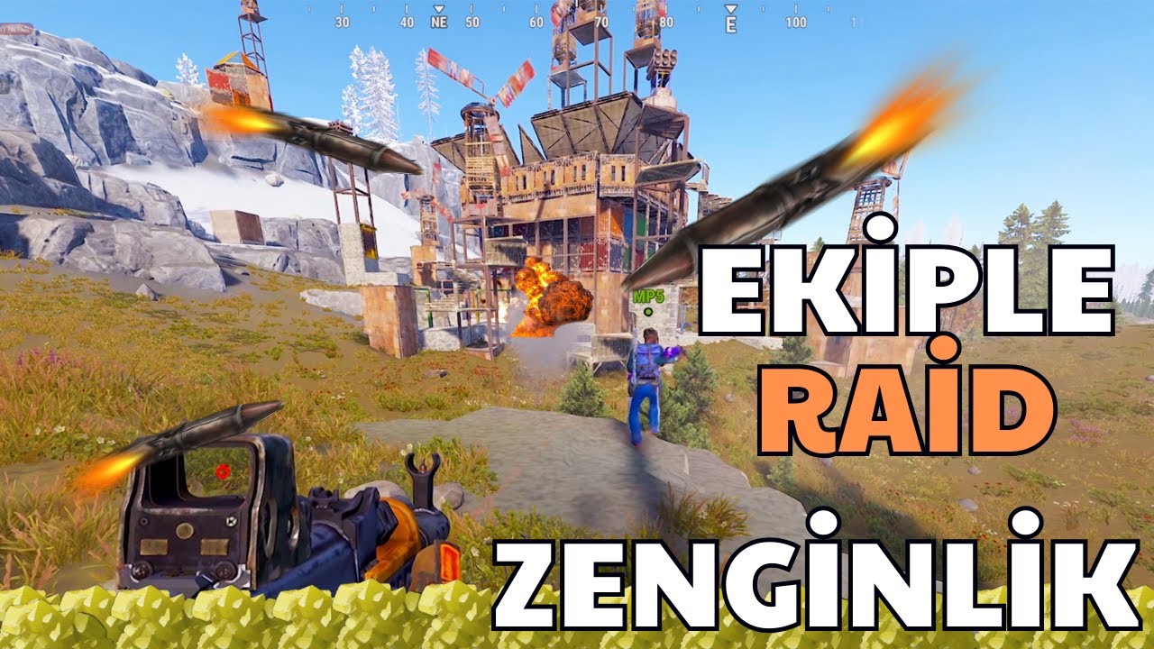 Rust Türkçe - Ekipçe Raid Attık ve Zengin Olduk: Efsane Lootlar!