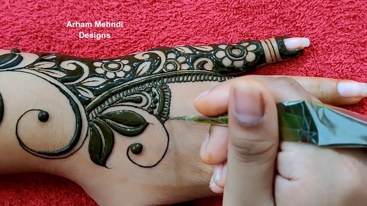 EID Special Mehndi Design || New Easy Simple Mehndi Design for Hand || Latest Floral Mehndi Design