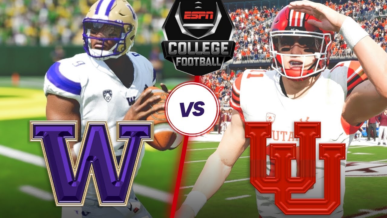 NCAA Football 24 I #2 Washington (6-1) vs #14 Utah (4-2) I Week 8 Matchup