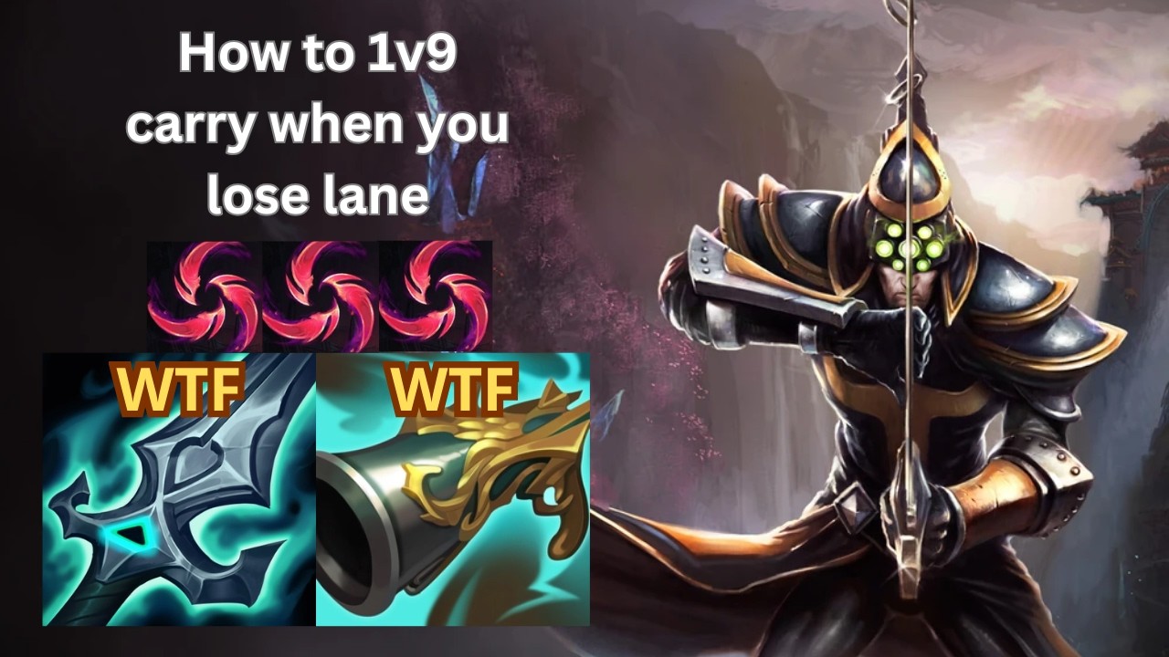 HOW TO 1V9 CARRY WHEN YOU LOSE LANE
