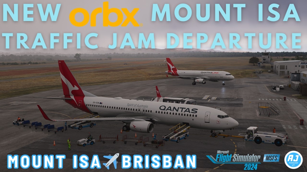 MSFS 2024 | VATSIM TRAFFIC JAM DEPARTING NEW ORBX MOUNT ISA | QANTAS PMDG 737