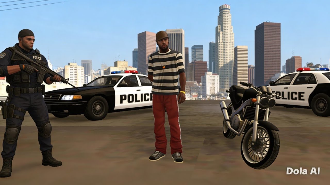 dei uma fuga na polícia no gta Sandre 