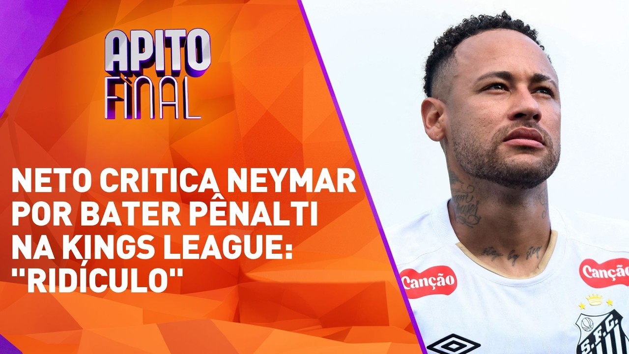Craque Neto critica Neymar por bater pênalti na Kings League: 