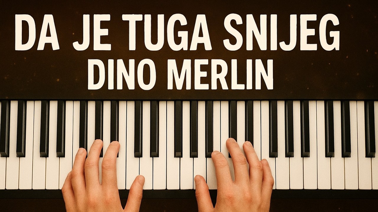 Da Je Tuga Snijeg by Dino Merlin - Piano Accompaniment #piano #PianoAccompaniment #PianoCover