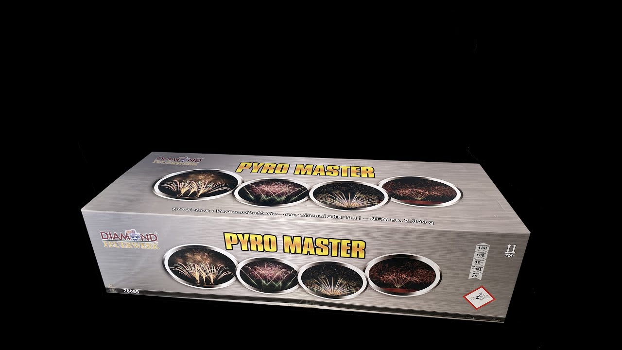 Pyromaster Verbund - Batterie 138 Schuss von Diamond Feuerwerk