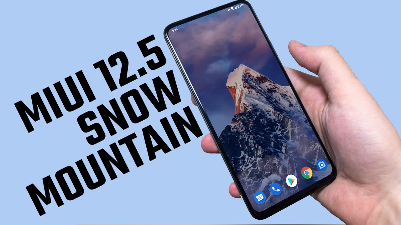 Install MIUI 12.5 Snow Mountain Super Wallpaper on Android Smartphone