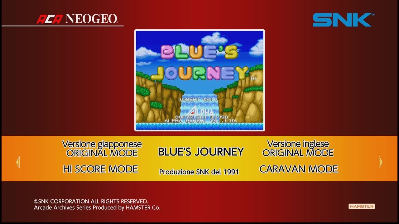 ACA NEOGEO BLUE'S JOURNEY (Switch) First Look on Nintendo Switch - Gameplay