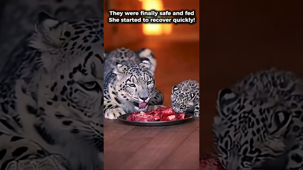 Saving a baby lynx and her mom🥹 