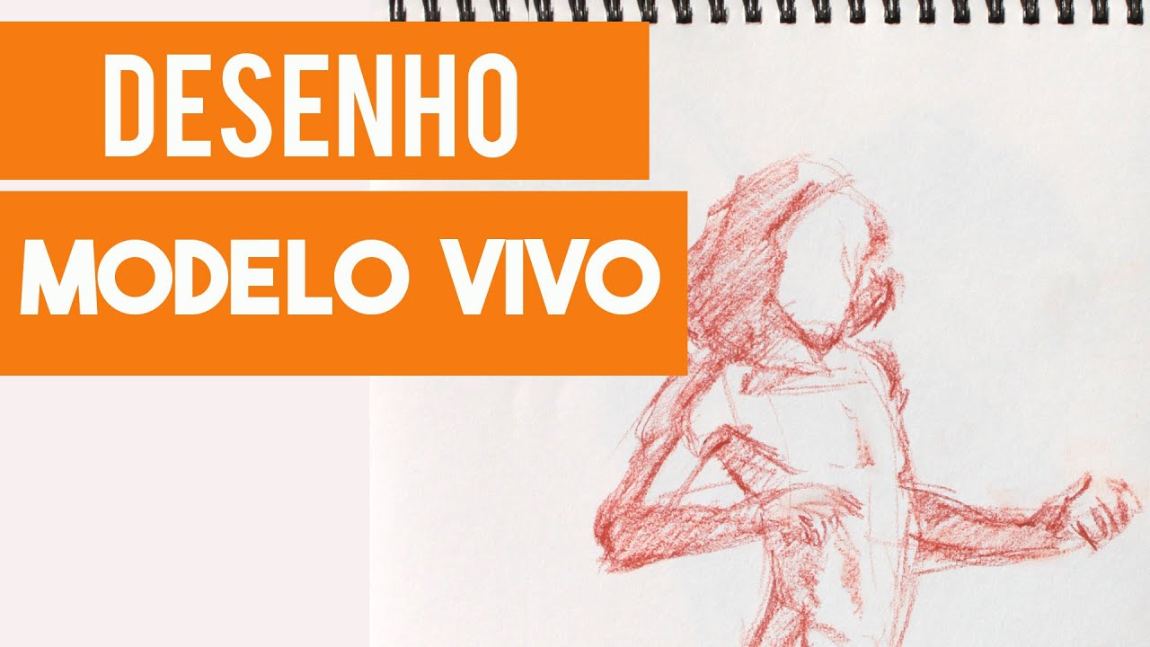 Desenho modelo vivo - Red Chalk