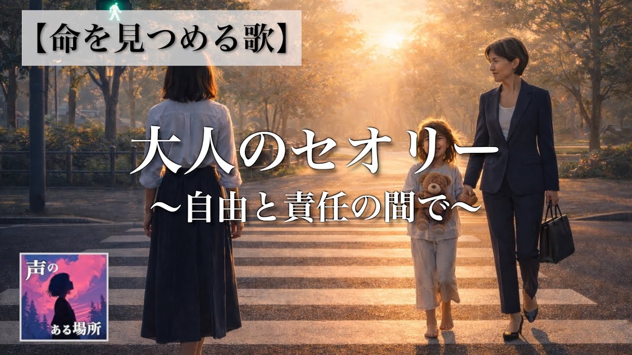 【命を見つめる歌】大人のセオリー〜自由と責任の間で〜
