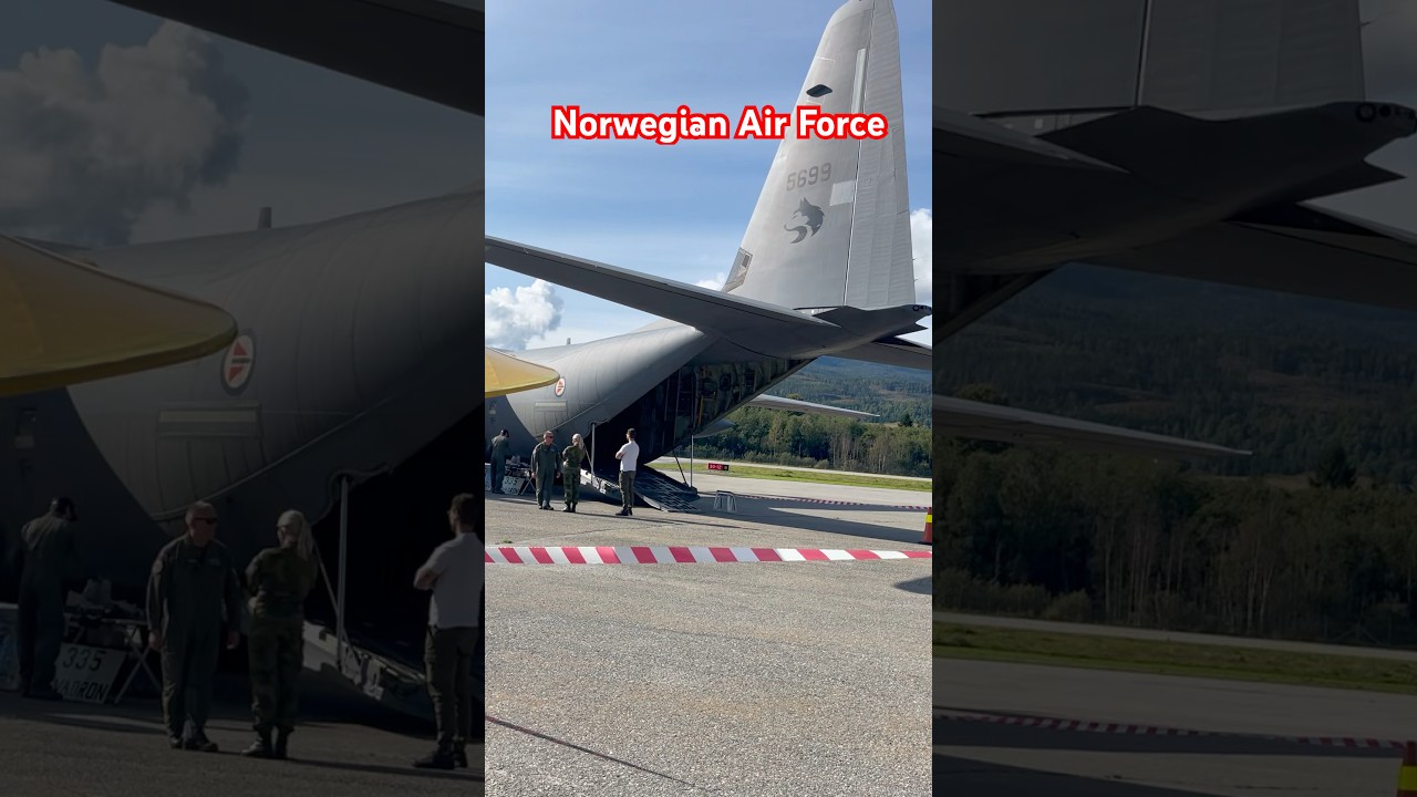 Hercules Norwegian Air Force at Telemark, Norway Airshow September 7/25. #Norwegianairshow #flydagen