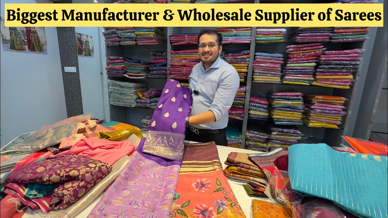 Biggest Manufacturers & Wholesale Suppliers of Sarees in Chickpet Bangalore | All Types Available