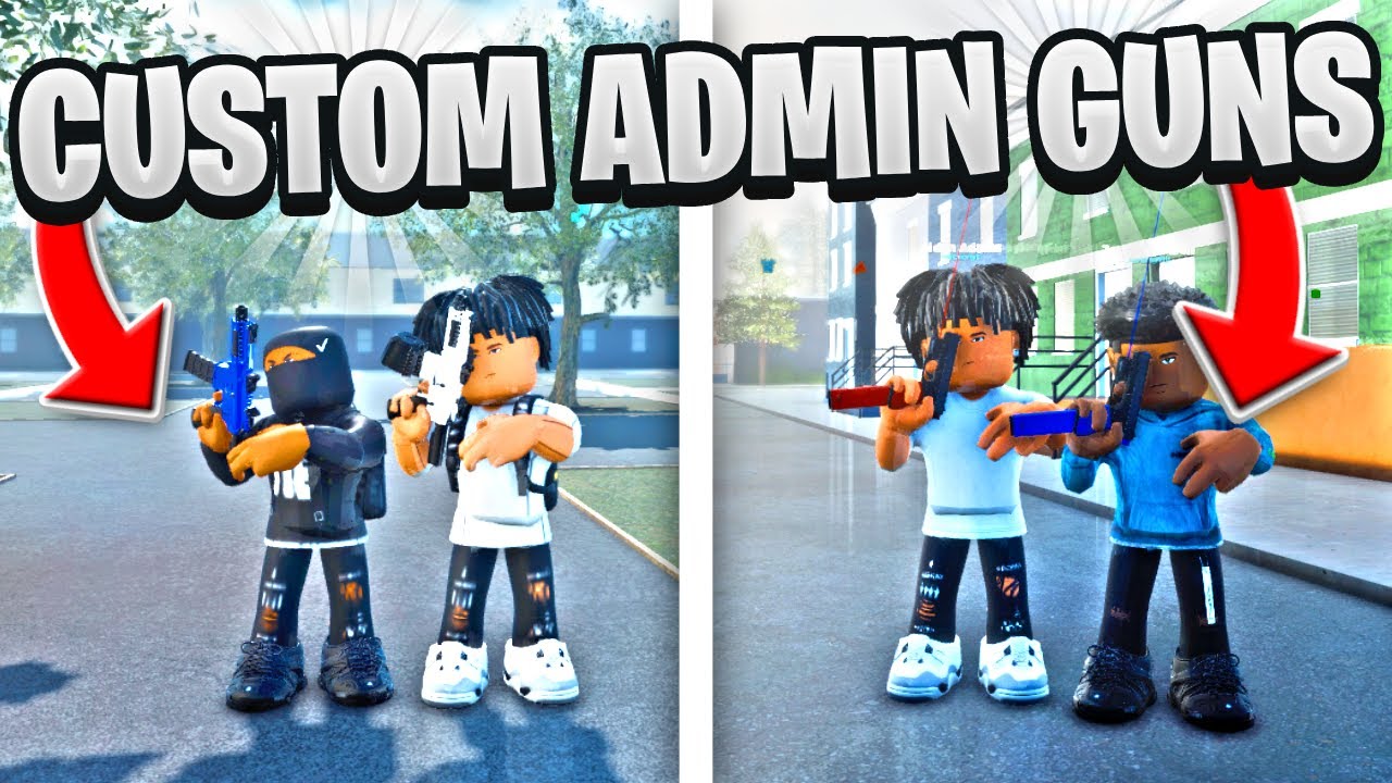 I GOT AN ADMIN TO GIVE ME CUSTOM GUNS IN THIS PHILLY ROBLOX HOOD GAME