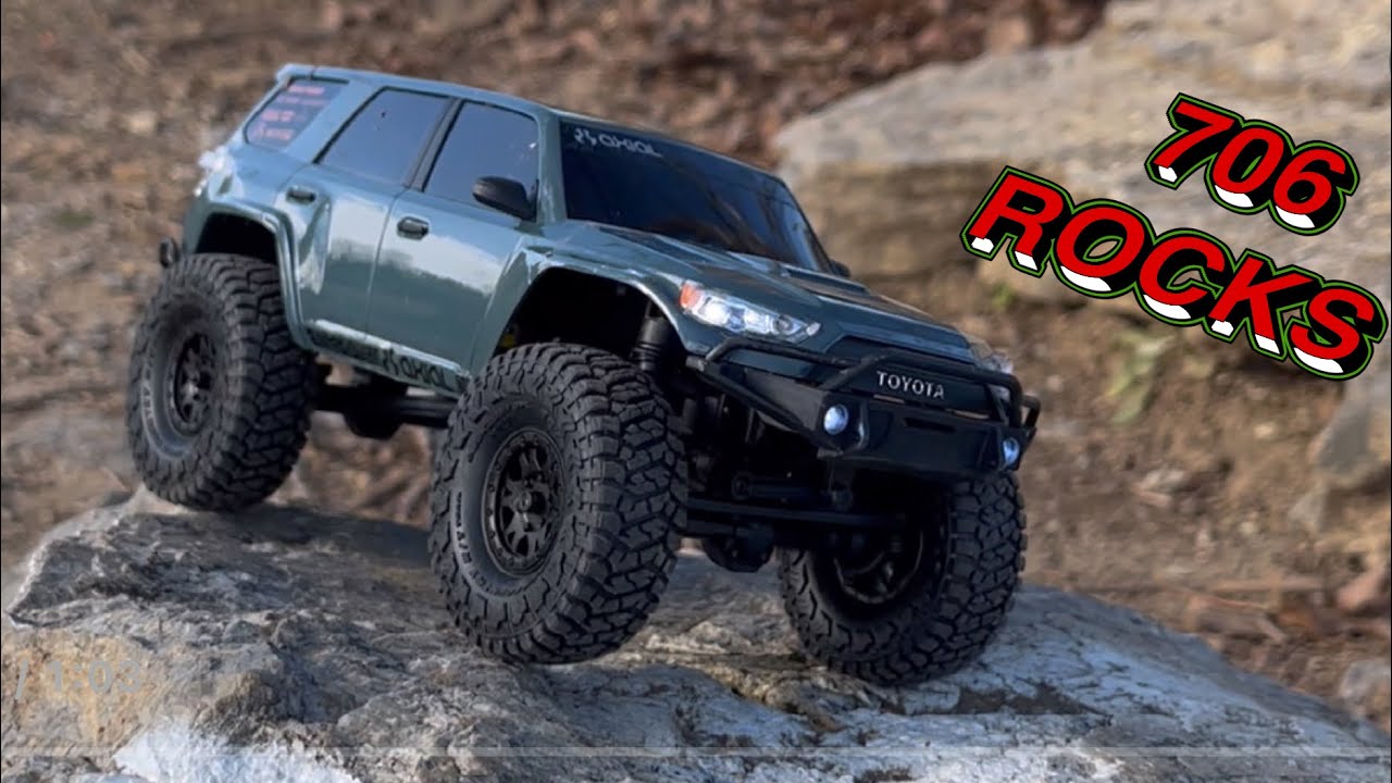4Runner random clips - Axial SCX24 - Blizzard of 2026 crawl