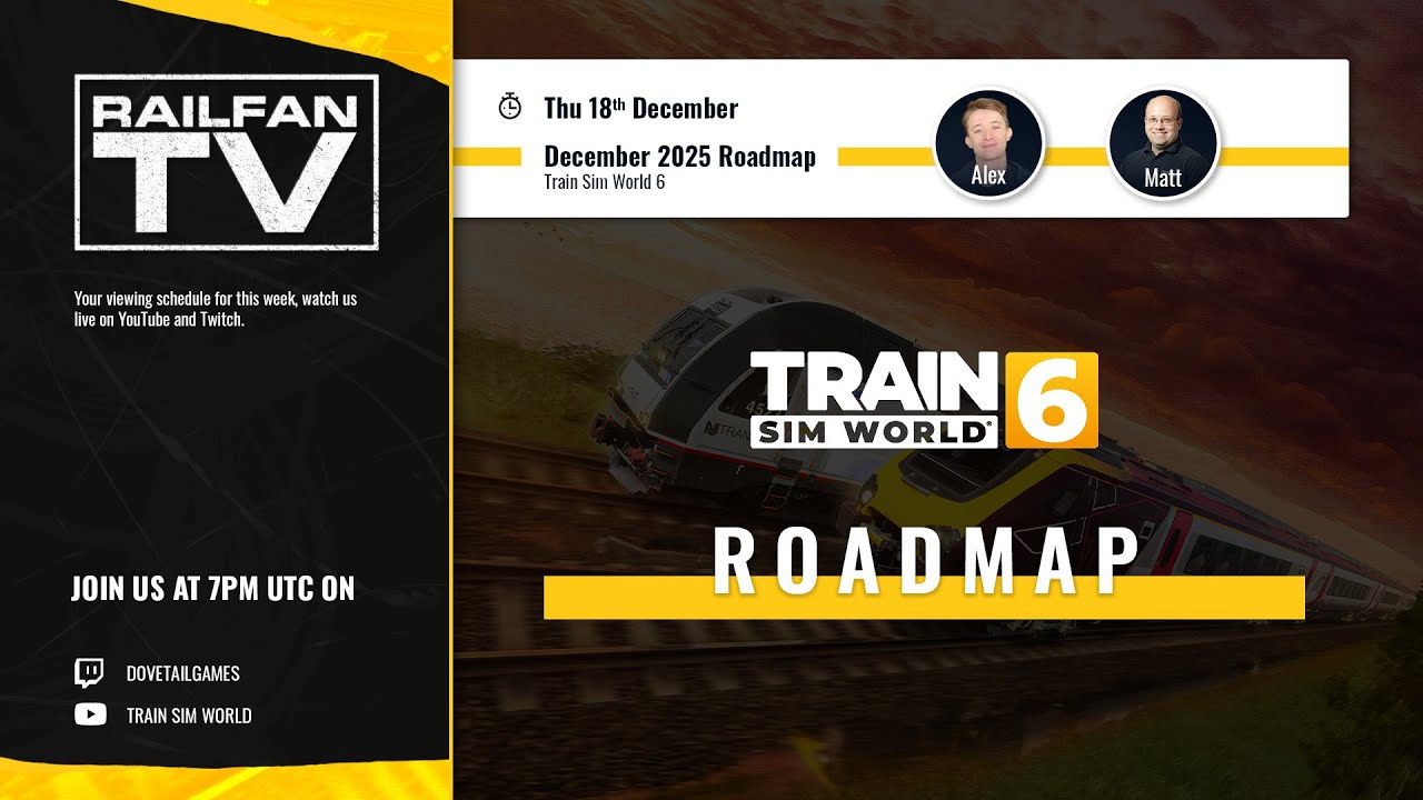 Train Sim World 6 Roadmap - December 2025