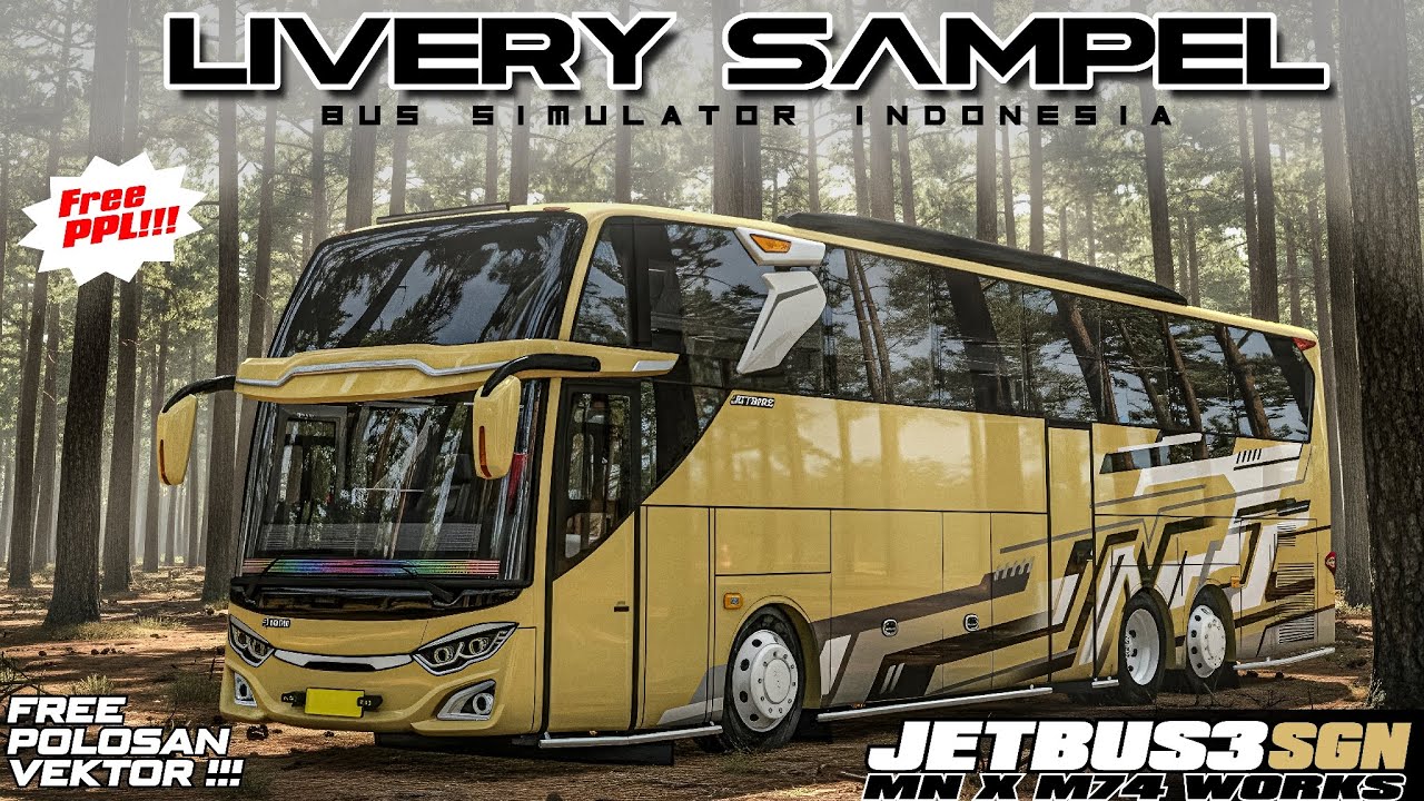 Livery Sampel Mod JB3 SGN MN X M74 WORKS || free polosan vektor dan PPL