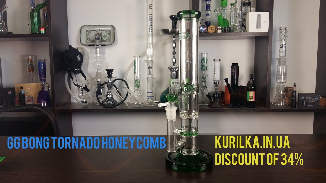 GG Bong Tornado Honeycomb | Топчик по Акции от kurilka.in.ua