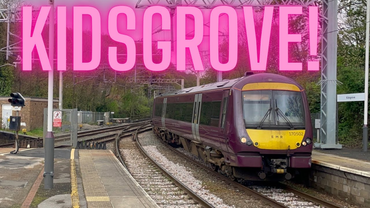 Kidsgrove Railway Station (KDG) (01/05/23) ft WCML Diverts