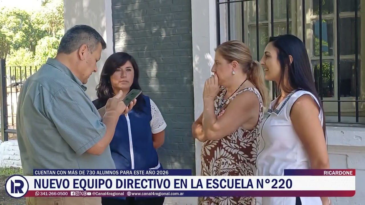 Nuevo equipo directivo y obras en la Escuela n° 220 de Ricardone