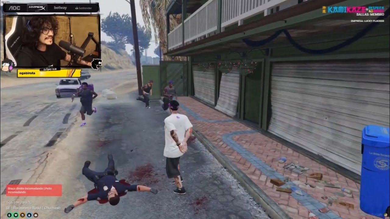 BALLAS SALVANDO ALCEU DA POLICIA [KAMIKAZE 2.0] GTA RP