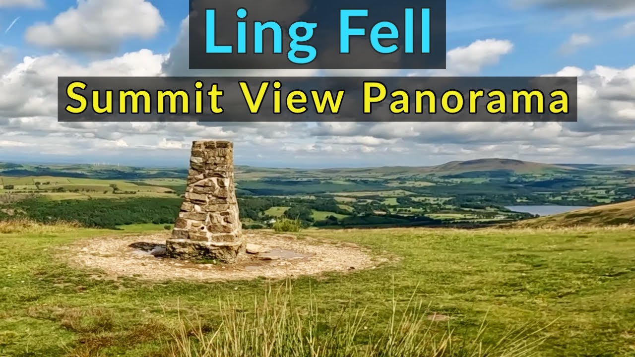 Ling Fell : Labelled Summit View Panorama - Lake District Northwestern Fells
