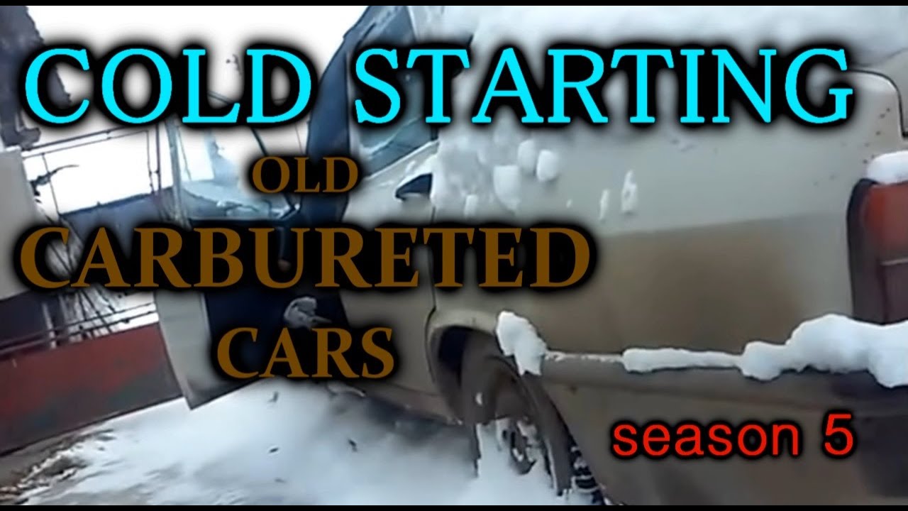 S5E9. ONLY CARBURETED COLD STARTS! Холодный запуск в мороз карбюратор. Odpalanie na mrozie gaźnik.