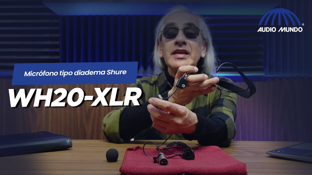 Micrófono tipo diadema marca Shure modelo WH20-XLR