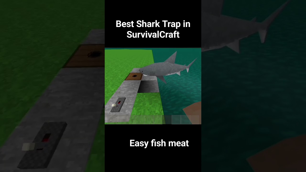 Shark Trap in SurvivalCraft #games  #offlinegames  #survivalgame