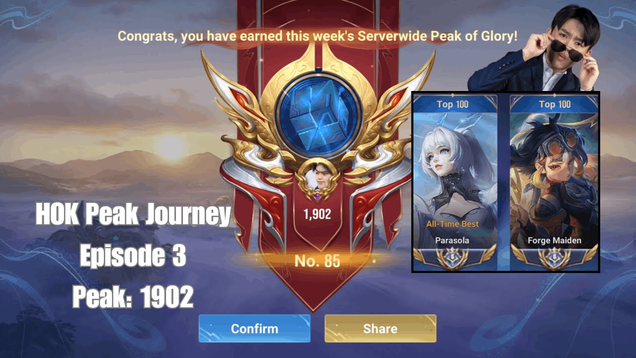 Honor of Kings - peak tournament top101, 1865 start | !commands